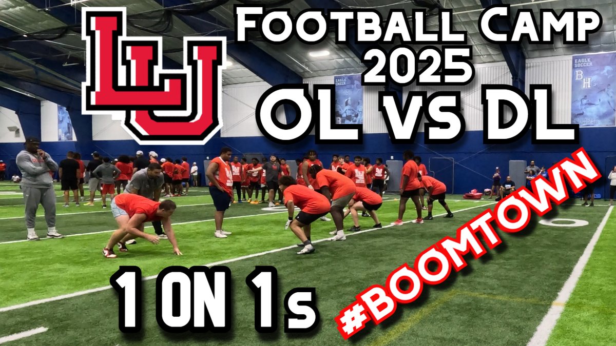 Texas Recruits (@txrecruits) on Twitter photo 🔥🔥<a href="/LamarFootball/">Lamar University Football</a> #Boomtown Football Camp
💪💪OL vs DL - 1 on 1s💪💪
📽️youtu.be/T7XlHYOM1pY 🔥🔥<a href="/LamarFootball/">Lamar University Football</a> #Boomtown Football Camp
💪💪OL vs DL - 1 on 1s💪💪
📽️youtu.be/T7XlHYOM1pY