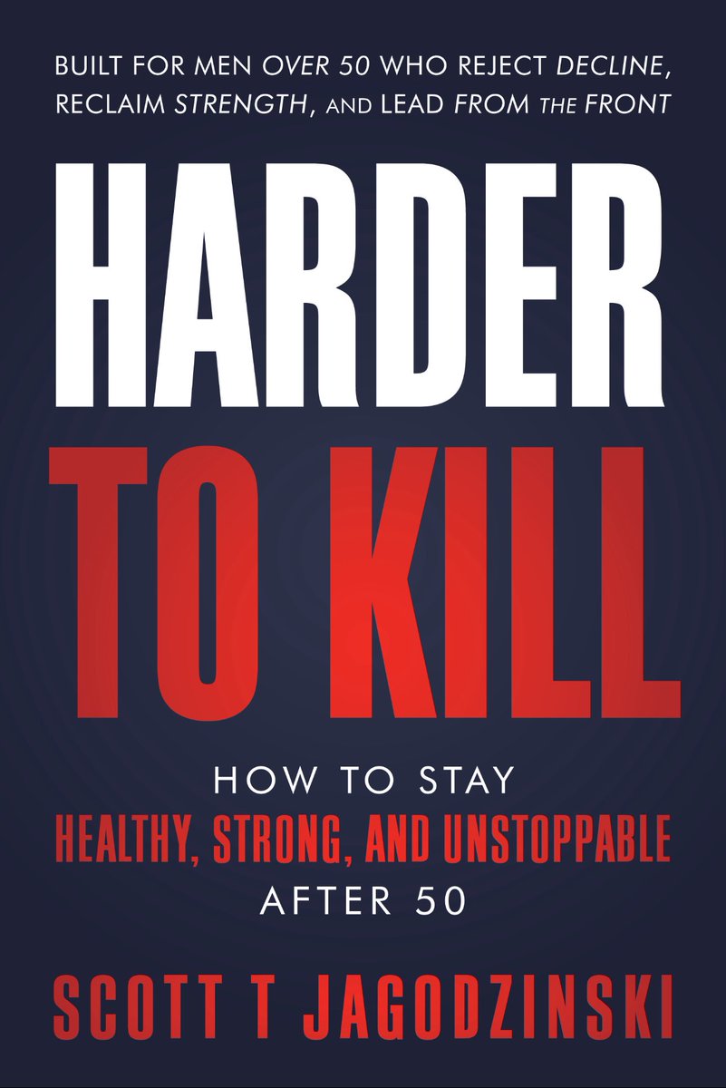 OmarHamada's tweet image. I’m a member of Argent Alpha—a community of men over 50 who are becoming harder to kill every day.
The founder, and my good friend, Scott T. Jagodzinski, is launching his new book “Harder to Kill” tomorrow - Thursday, July 17. It captures the exact mindset and system we use to…