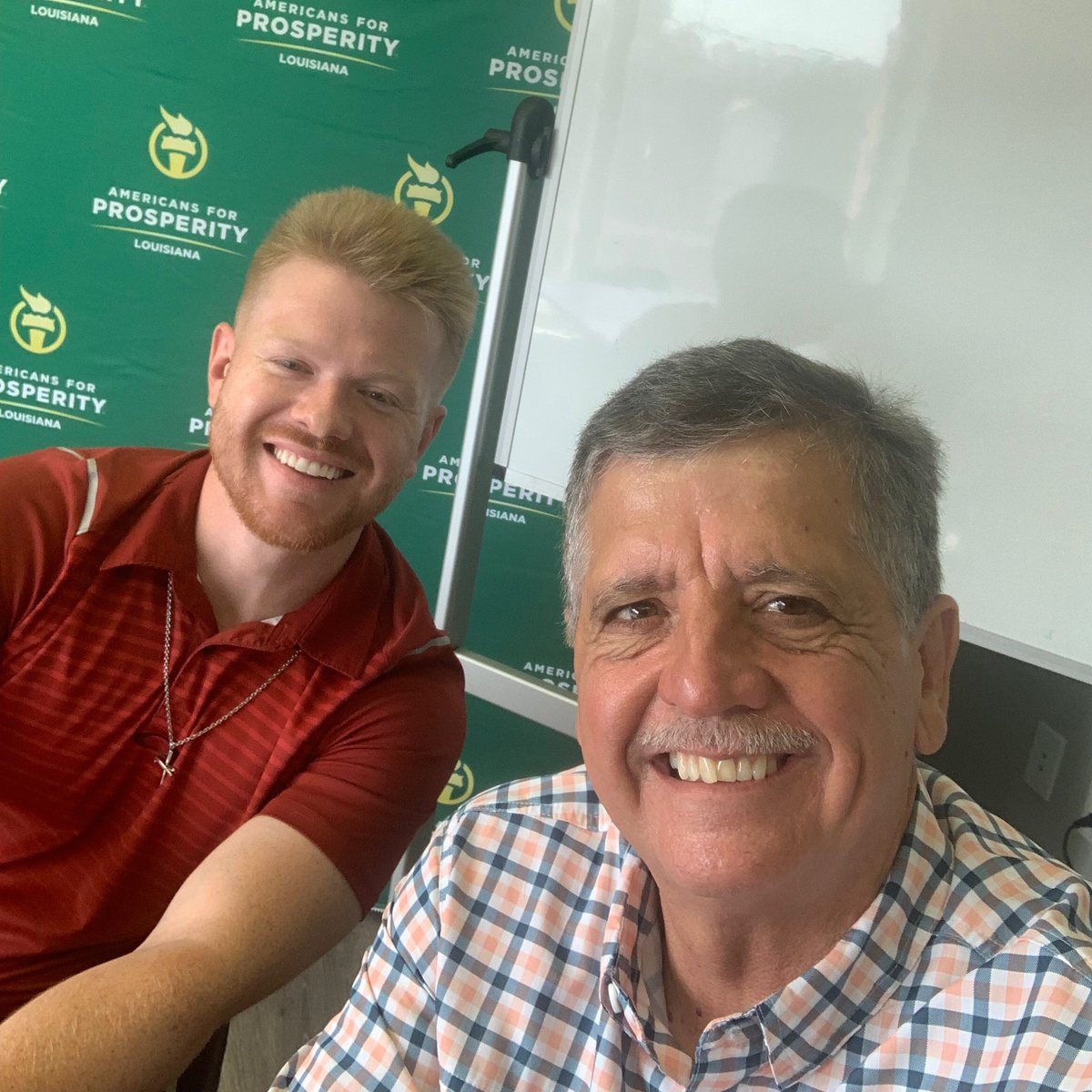 AFPLouisiana's tweet image. 📍When State Director @simonsays_La and Director of Grassroots Operations @spencer_evans22 are in the same room, it only means one thing—AFP-Louisiana is gearing up for something big.
From strategy sessions to next-step planning, we meet regularly to sharpen our focus,…
