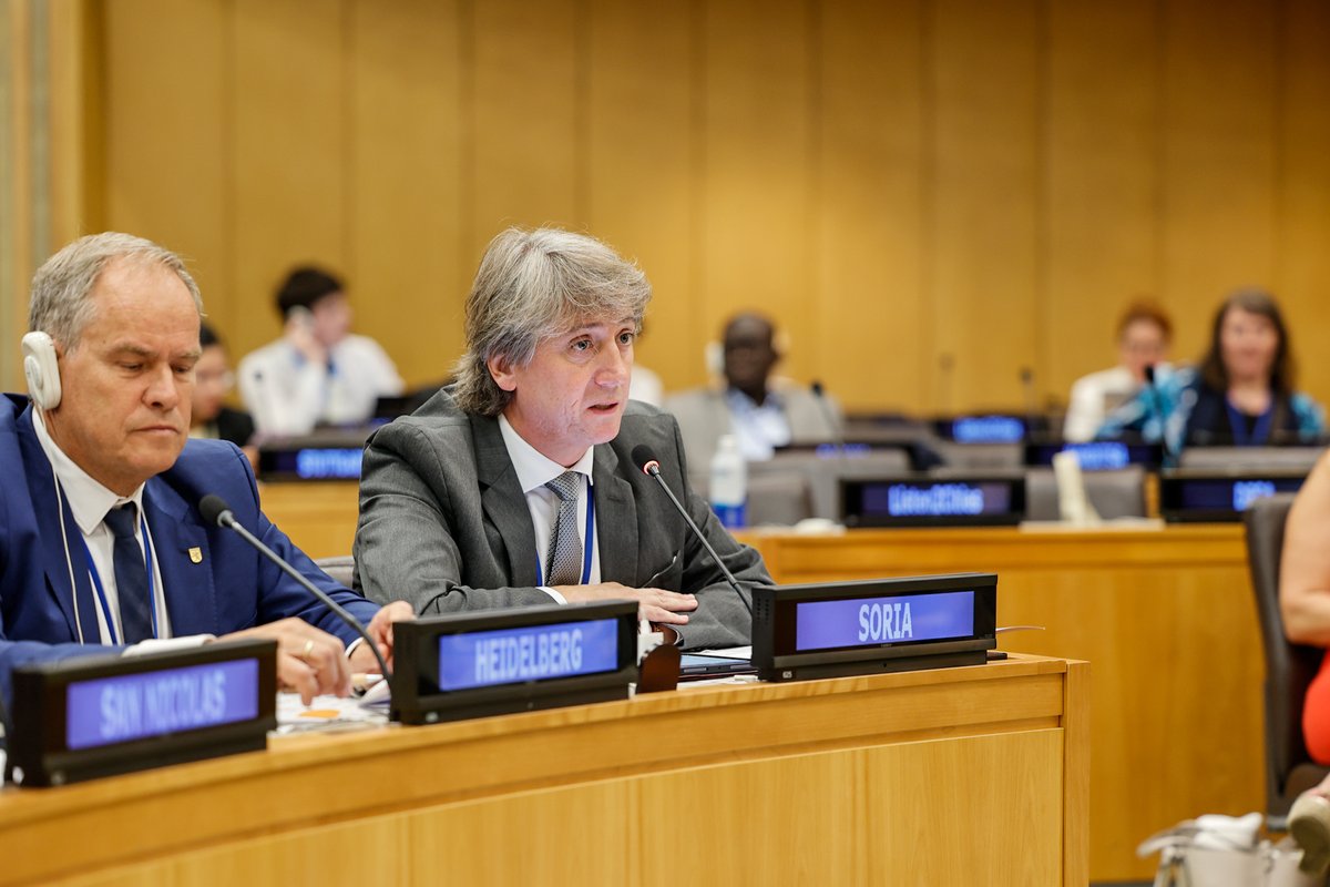 GlobalTaskforce's tweet photo. 📍#LRGF on the #2030Agenda

🗣️@cmmsoria, Mayor @Ayto_Soria

💬#LRGs change the daily lives of those we represent, aligning our policy with the SDGs, the NUA, and all other agendas. We need financing &amp; we need to prioritize investments that will empower our communities.

#HLPF2025 https://t.co/sqFzchEy5R