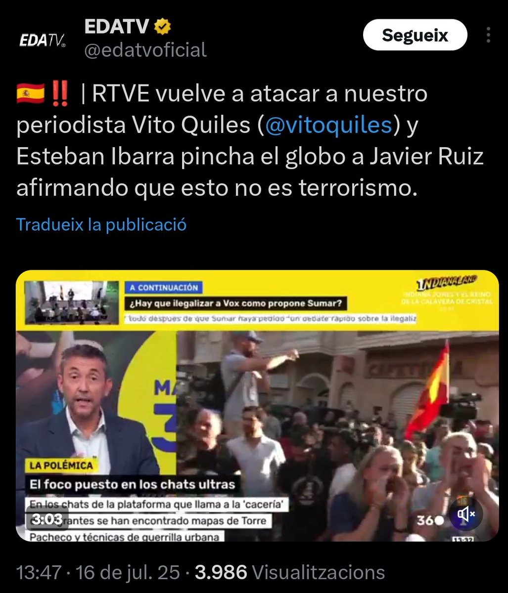Para esto ha quedado el personaje. Para que la extrema derecha lo use a su favor.