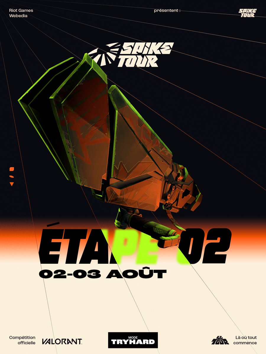 OpenTourFrance's tweet image. Les inscriptions à l'étape 2 du Spike Tour sont OUVERTES !
⏰ Date limite pour s'enregistrer : 27/07 à 23h59
opentourfrance.fr/fr/tournaments…