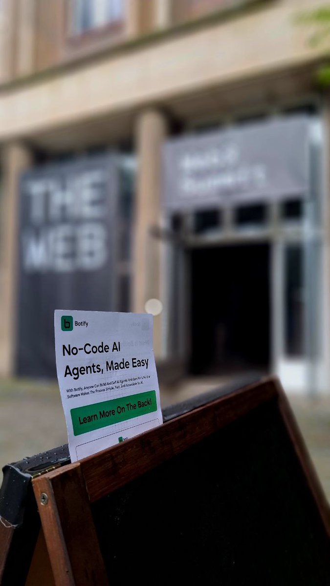 🤖 Berlin, we’re LIVE.

Botify has landed at the <a href="/Web3summit/">Web3 Summit</a>.

We’re here to show what’s next in Web3 AI: No-code agent creation, on-chain automation, and real utility that anyone can use.

From booths to streets the mission’s simple - Build once. Earn always.

#Web3Summit