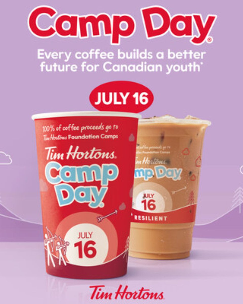 X929's tweet image. Today is Camp Day! Buy a hot or iced coffee at your local Tims and 100% of proceeds will help empower youth. 📷 The bigger the coffee, the bigger the donation!
#CampDay #SupportYouth #TimHortons #CoffeeForACause