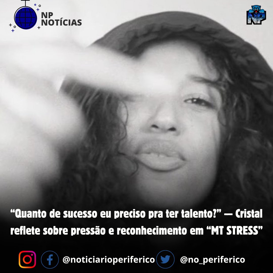 Lançada no dia 27 de junho, “MT STRESS” é a nova faixa da rapper <a href="/acrestau/">Cristal</a> com produção do monstro <a href="/MDN_No_BEAT/">Negãozinho dos Beats</a>. Com versos afiados e beat tenso, a música fala sobre pressão, autenticidade e os corres da cena. Um dos trechos mais comentados é: +