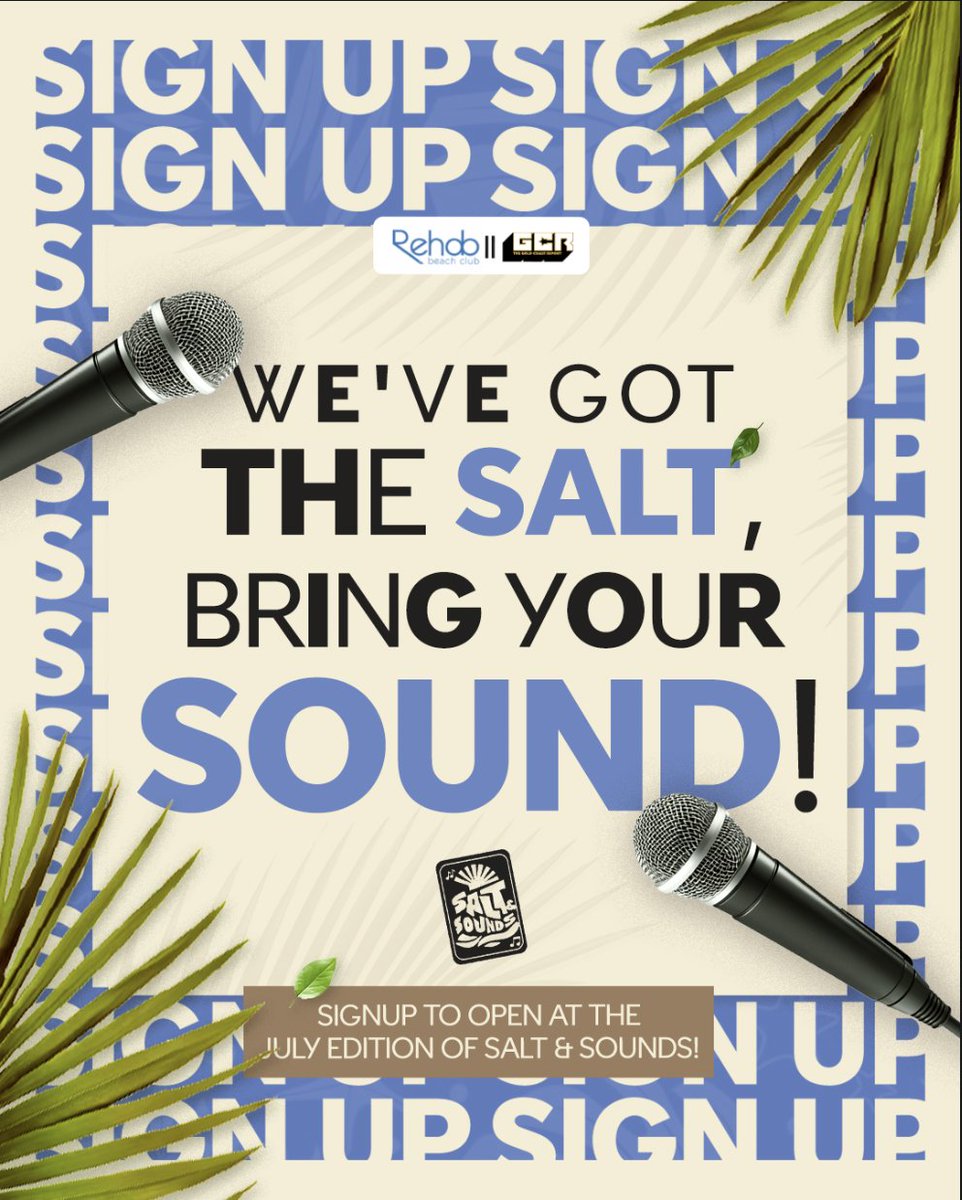 GoldCoastReport's tweet image. We are opening the stage to new voices! 

Think your sound could set the vibe? Take the stage as an opener for our July Edition of Salt &amp;amp; Sounds and share your gift in an intimate, soul-filled space.

Bring the salt, we’ll bring the sound🎤✨ 
Sign up ➡️  forms.gle/zLkjt3e1H2nEPZ…