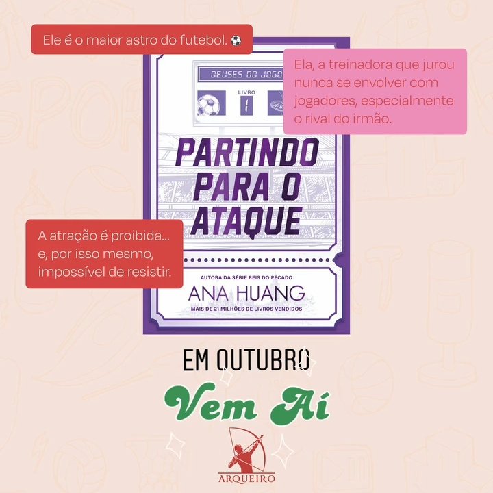 Não costumo me incomodar com esse tipo de coisa, mas essa será a capa de The Striker da Ana Huang pela Arqueiro. A formatação e adaptação do título estão horríveis! Deveria ser no mínimo "O Jogador" ou deixar The Striker mesmo🤡