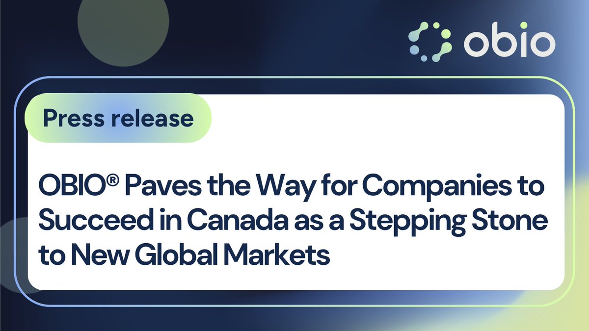 We're delighted to launch the Health Commercialization Access Program designed to support early-stage life sciences and health tech companies to build a beachhead in Canada and diversify their target markets amid shifting trade dynamics. 

🔗 obio.ca/obio-backup/ob…