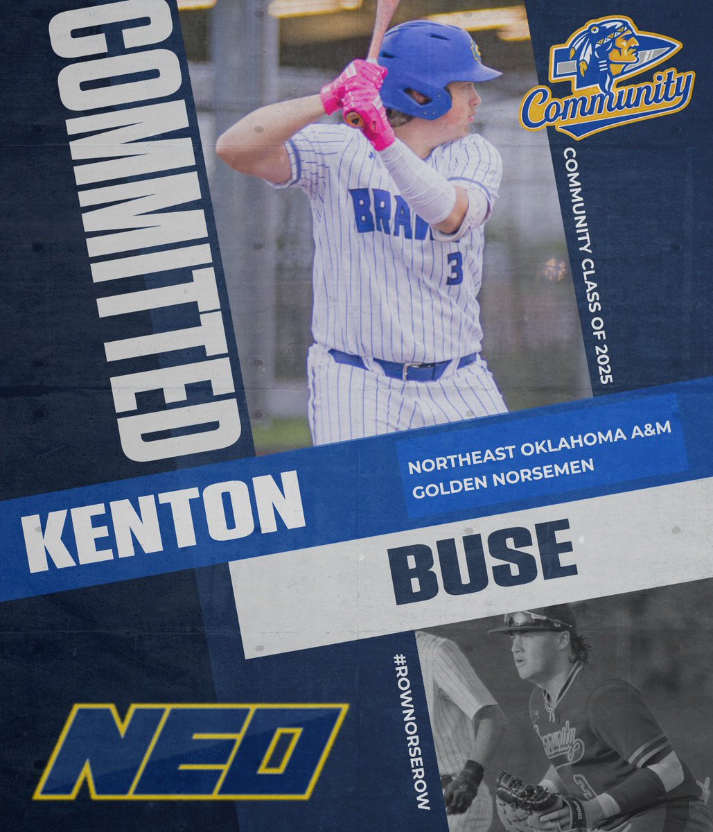 I’m excited to announce my commitment to continue my academic and athletic career at Northeastern Oklahoma A&amp;M Thank you to my family, and thanks you to my coaches for giving me a opportunity and everyone who’s supported me throughout this journey. #Committed #NEOBASEBALL