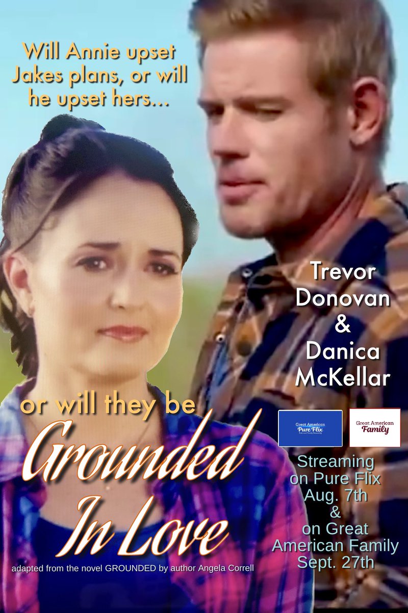 MistiB320592's tweet image. 🎥🍁✈️ SEE Trevor Donovan & Danica McKellar’s ALL NEW movie #GroundedInLove STREAMING Aug. 7th on @PureFlix & Sept. 27th on @GAfamilyTV! Annie races back to her grandmothers home for a few months as her life starts to crumble & finds complications in her old friend Jake #DonoFANS