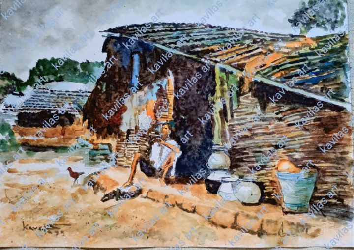 Art of the Day: "Village Echoes". Buy at: ArtPal.com/1980?i=343807-4