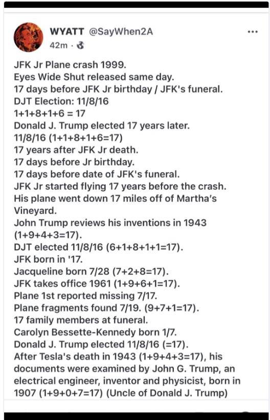 kathrynwise6869's tweet photo. #FlyJohnnyFly 
#TBIYTC 
#WWG1WGA 

17 will always be very special to anons and the Q Team. 
May your day be blessed and then blessed some more ! https://t.co/LmatDema05