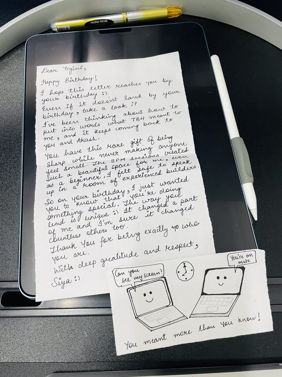 I love handwritten letters!! This one was really special!

Thank you Siya <a href="/siyaxtech/">Siya Sharma</a> 💚