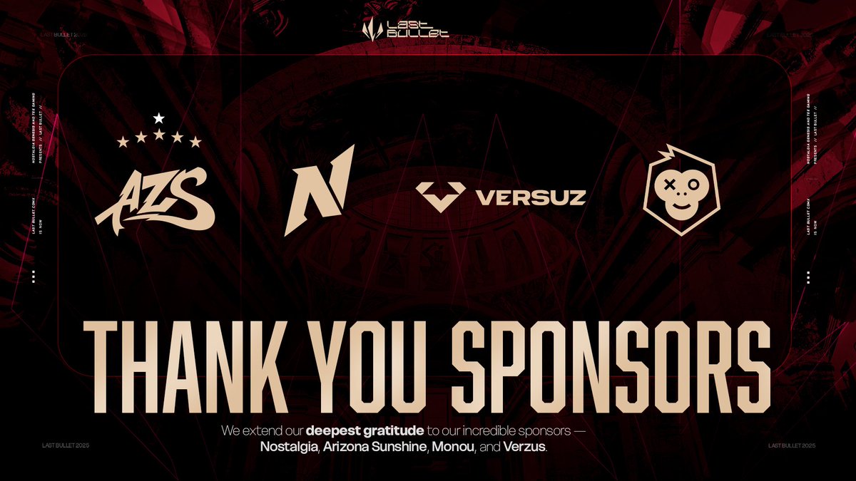 Tee Gaming (@teegamingorg) on Twitter photo GRACIAS!!
A los Sponsors por su apoyo para realizar nuestro evento presencial Last Bullet: Championship
Realizado este 11 a 13 de Julio en <a href="/Monougg/">Monou</a>
Gracias por este viaje maravillo ๐
Presentado por:
<a href="/TeeGamingOrg/">Tee Gaming</a>
<a href="/NostalgiaGnesis/">๐๐จ๐ฌ๐ญ๐๐ฅ๐ ๐ข๐</a>
Patrocinadores:
<a href="/AZs_Org/">AZs</a>
<a href="/Monougg/">Monou</a> GRACIAS!!
A los Sponsors por su apoyo para realizar nuestro evento presencial Last Bullet: Championship
Realizado este 11 a 13 de Julio en <a href="/Monougg/">Monou</a>
Gracias por este viaje maravillo ๐
Presentado por:
<a href="/TeeGamingOrg/">Tee Gaming</a>
<a href="/NostalgiaGnesis/">๐๐จ๐ฌ๐ญ๐๐ฅ๐ ๐ข๐</a>
Patrocinadores:
<a href="/AZs_Org/">AZs</a>
<a href="/Monougg/">Monou</a>