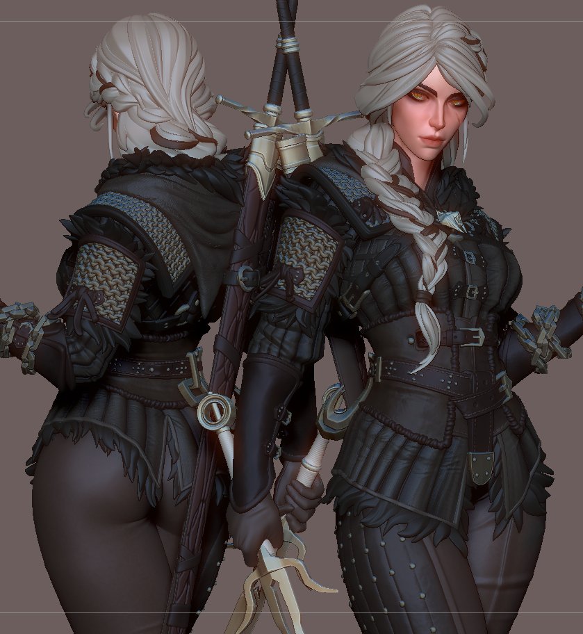 graykolori's tweet photo. Cirilla ⚔️ #TheWitcherIV #Ciri https://t.co/mm1aRXcbWT