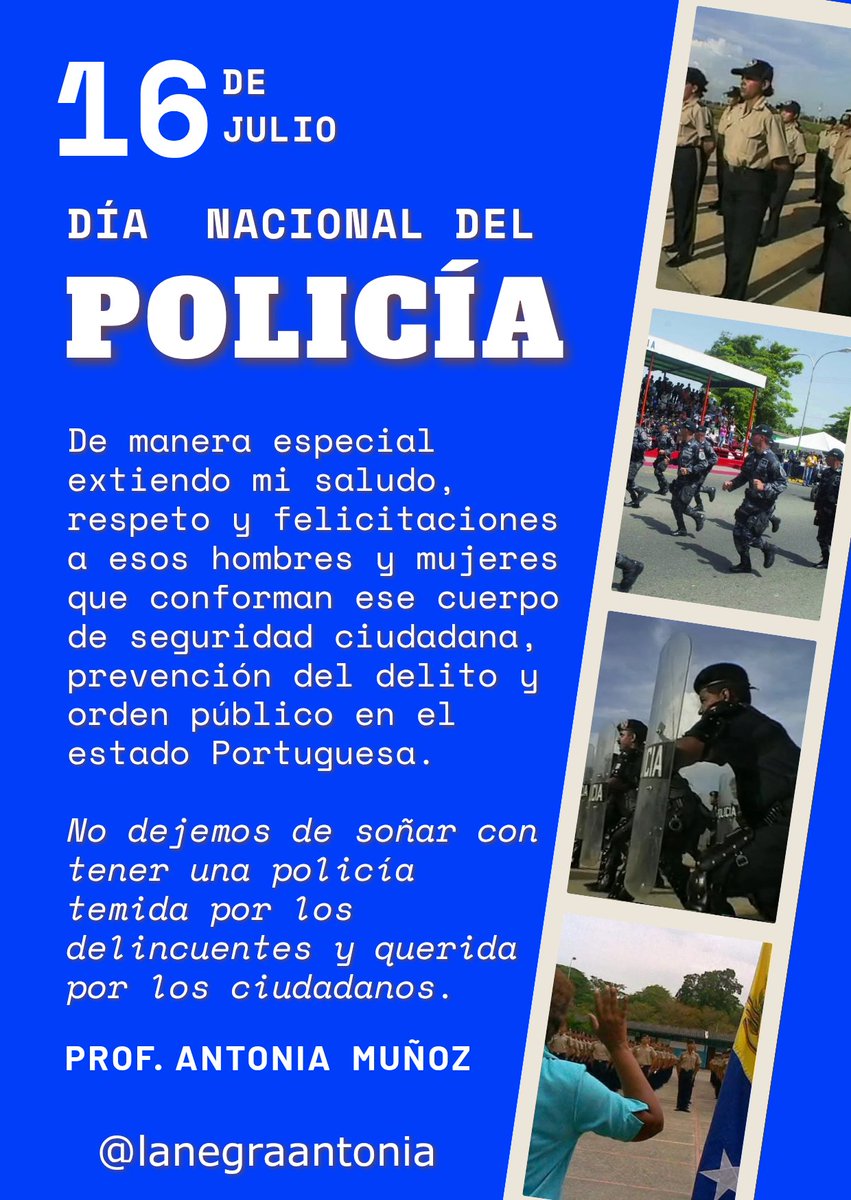 Feliz día nacional del #policía