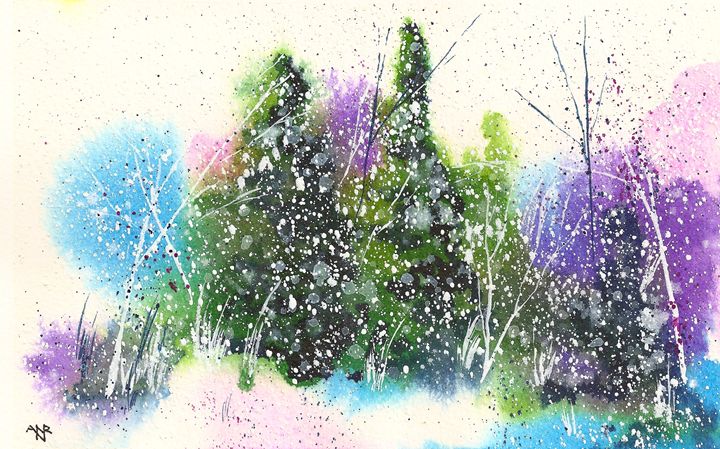 Art of the Day: "Holiday Card 20". Buy at: ArtPal.com/nelsonmakesart…