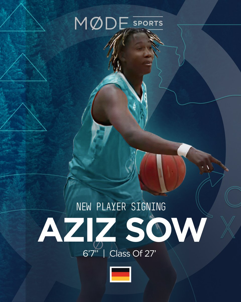 MODE_Basketball's tweet image. Welcome Aziz Sow to MØDE - Basketball! Aziz is a high-level & versatile talent all the way from Germany. Excited to add Aziz to the MØDE Sports Family and be a part of his basketball journey!