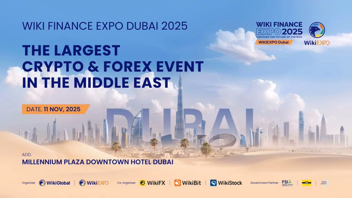Wiki Finance Expo Dubai 2025 is set to be the Middle East’s flagship event for Fintech, Crypto, Forex, Web3, and AI.

With 5,000+ attendees, 50+ speakers, and 70+ exhibitors, this is where the global financial tech community converges to shape what’s next.

From AI tools to Web3