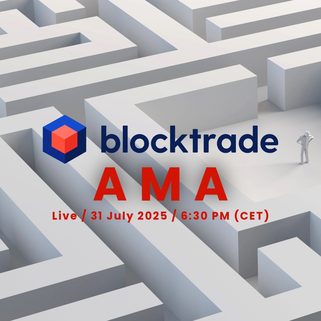 Blocktradecom's tweet image. 📢 Invitation by Blocktrade Group to our upcoming AMA (Ask Me Anything) session 📢

🎯 Theme: Reality Check
🗓️ Date: 31 July 2025
🕡 Time: 6:30 PM (CET)
📍 Link registration tinyurl.com/bdfzx9x7

Warm regards,
 The Blocktrade Team