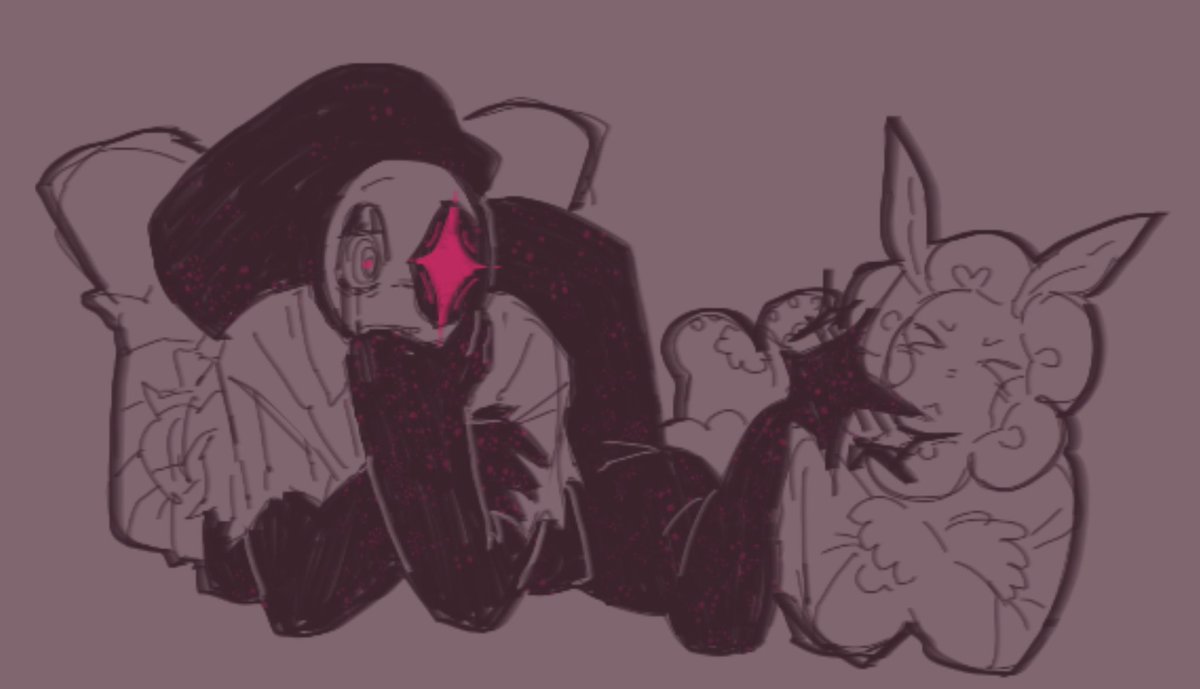 I’m so sleepy and I am finally free from work, you can have this drawing #moonflower