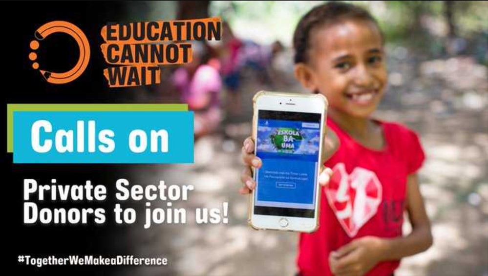 KentPage's tweet image. Calling on Private Sector Donors to join #ECW strategic partners like @LEGOfoundation @PorticusGlobal & more to help mobilize urgent funding to ensure no child is left behind!🙏
Please retweet if you agree: #EducationCannotWait for any child!💙
#KeepHopeAlive @salesforce…