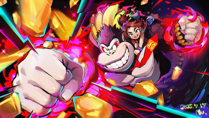 ドンキーコングバナンザ発売おめでとう!! #DonkeyKongBananza #ドンキーコングバナンザ