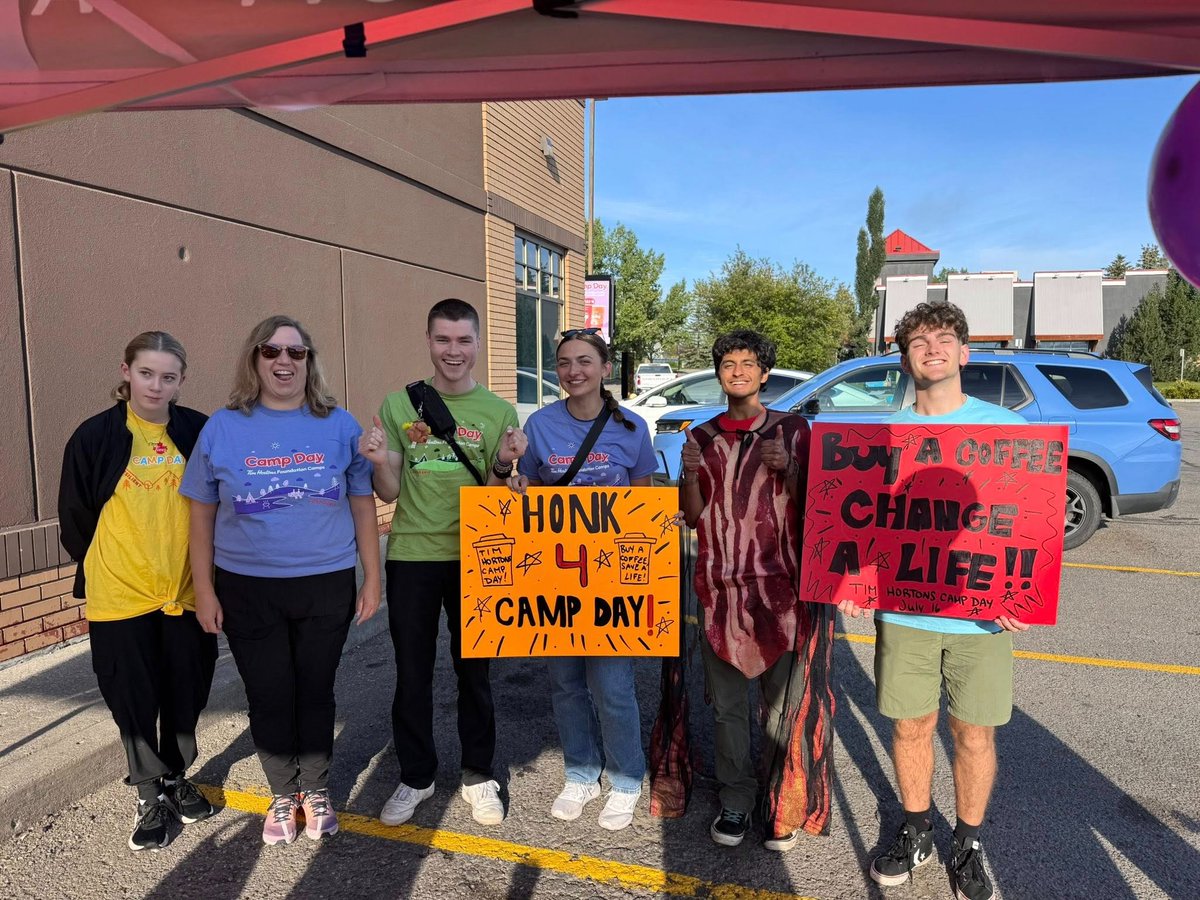 cochranenow's tweet image. It’s Camp Day at @TimHortons
Every coffee sold today supports Tim Hortons Foundation Camps, with 100% of proceeds going directly to the cause. Also treat yourself to a $2 Camp Day donut, $2 badge or a $3 bracelet #CampDay #cochrane #timhortons #campday2025 #coffee #donut