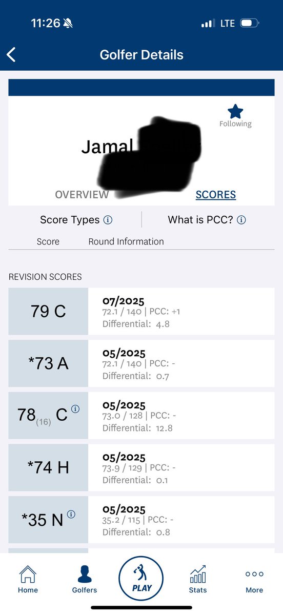 Hey “Pro” - PGC. Time to update your bio that you’re not a +1 handicap. Also, you didn’t play 1 single round of golf in June leading up to a US Mid Amateur qualifier? (Also said you went to a US Amateur qualifier on the pod). Are you that vane that you need a vanity handicap as