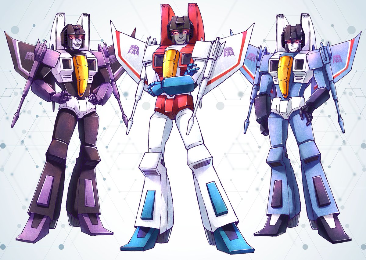 BXn2h's tweet image. ジェットロンの踵がノズルになっててヒールになってるの好きポイントの1つ
#Transformers #starscream #skywarp #thundercracker