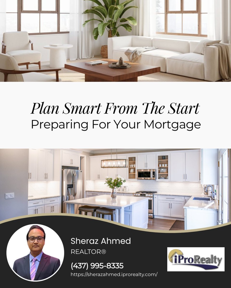 RealtorSheraz's tweet image. Getting ready for a mortgage is key to a smoother home buying experience. Here’s how to prepare effectively:

🔍 Check Your Credit
💰 Plan for Upfront Costs
📊 Understand Your Budget
📄 Gather Important Documents
🗣️ Consult a Professional

#mortgage #YoursRealtor #Niagara