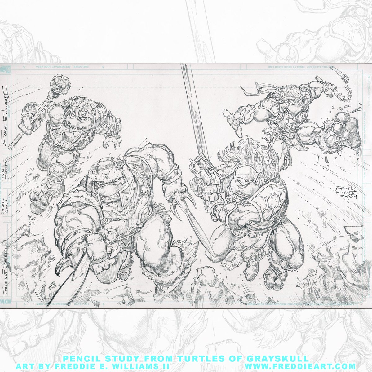 Freddieart's tweet image. Pencil study from Turtles of Greyskull
Let me know who you’d like to see me sketch in the comments below!
If you’re into this kind of sketch work, check out the original art section of my website: freddieart.com freddieart.com/product-catego…