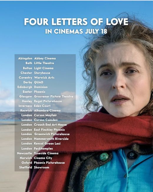 VertigoRel's tweet image. See FOUR LETTERS OF LOVE from director Polly Steele, this Friday in your local cinema. Make sure to grab your tickets now!
#FourLettersofLove #Irishfilm #Romancemovie #bookadaptation #booktofilm #niallwilliams