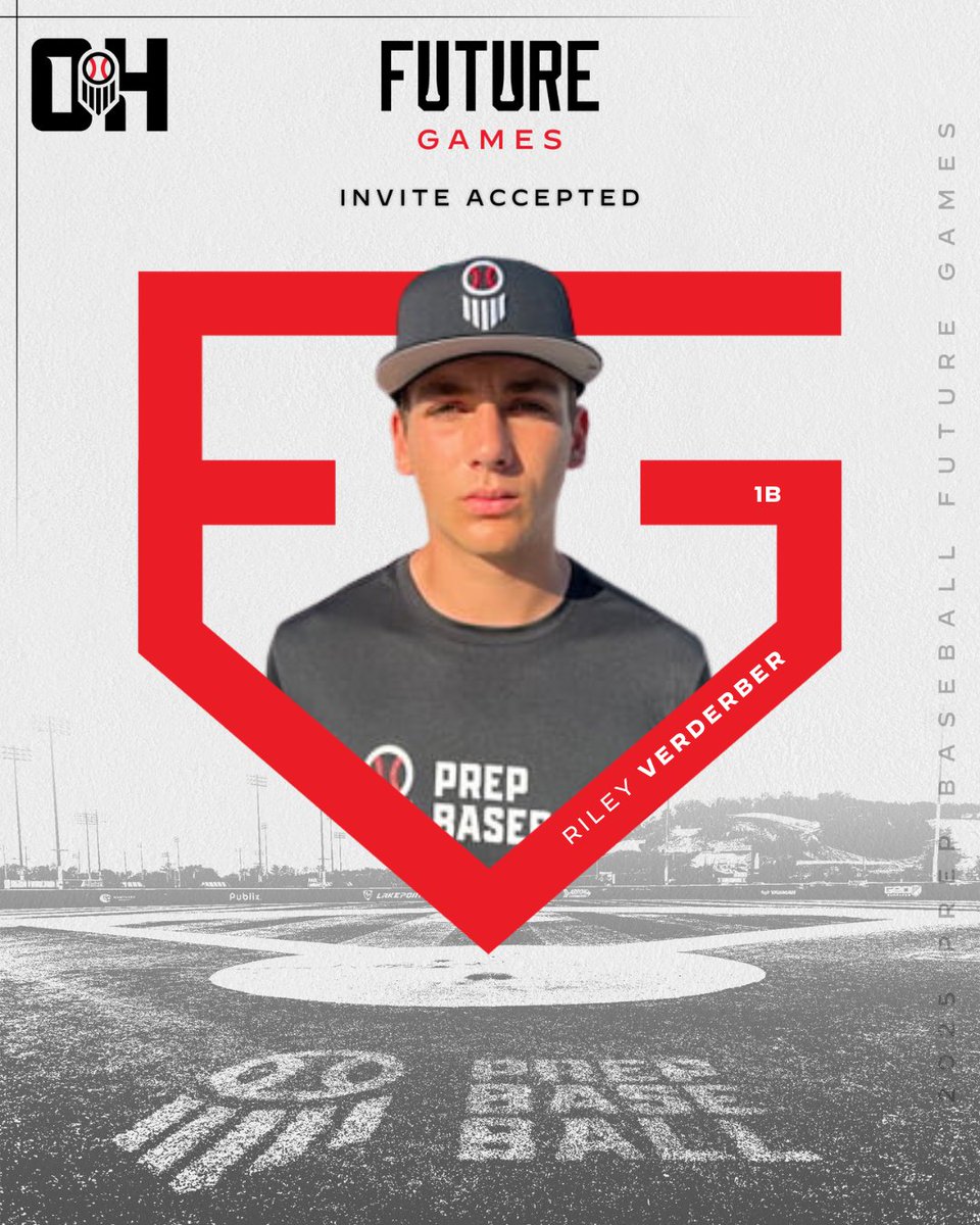 Prep Baseball Ohio (@prepbaseballoh) on Twitter photo ๐๐ง๐ฏ๐ข๐ญ๐ ๐๐๐๐๐ฉ๐ญ๐๐ ๐ค
Welcome 2027 RHP Riley Verderber to Team Ohio at the 2025 Future Games!
<a href="/RileyVerderber/">Riley Verderber</a> @PrepBaseball #PBFG25 ๐๐ง๐ฏ๐ข๐ญ๐ ๐๐๐๐๐ฉ๐ญ๐๐ ๐ค
Welcome 2027 RHP Riley Verderber to Team Ohio at the 2025 Future Games!
<a href="/RileyVerderber/">Riley Verderber</a> @PrepBaseball #PBFG25