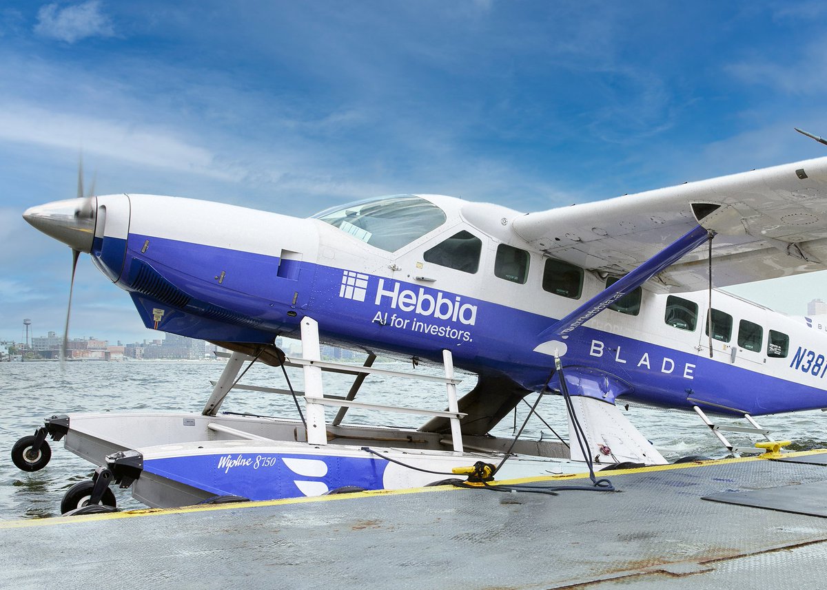 HebbiaAI's tweet image. Excited to launch our @flybladenow partnership.
We know where the best Dealmakers fly.
From data room to boardrooms, Hebbia gets you there faster. (Yes, even by seaplane.)