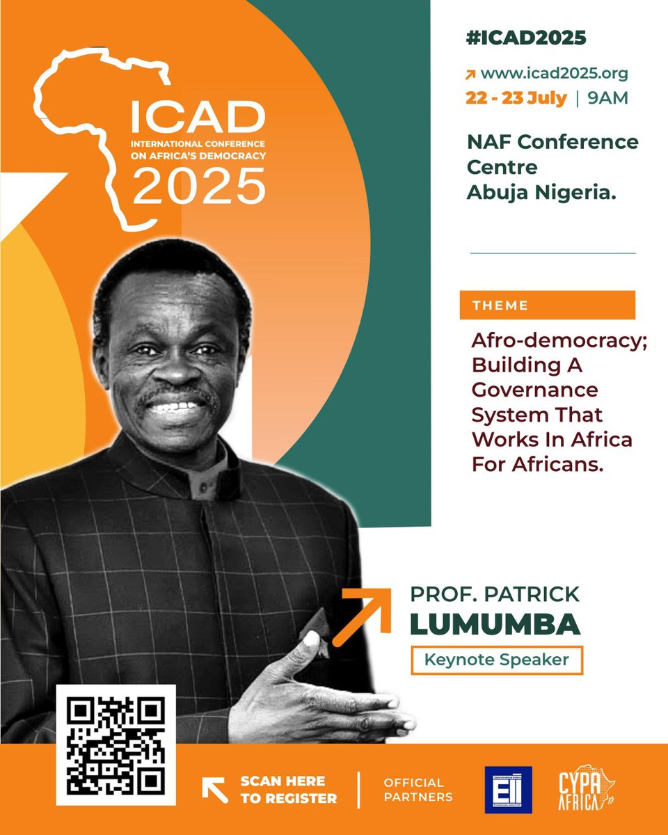 The future of Africa is being written! 

Let's come together to demand systems, economies, and leaders that truly serve the people. Join the conversation at #ICAD2025 and meet the changemakers shaping a brighter tomorrow!

Date:July 22–23
Location :NAF Conference Centre, Abuja