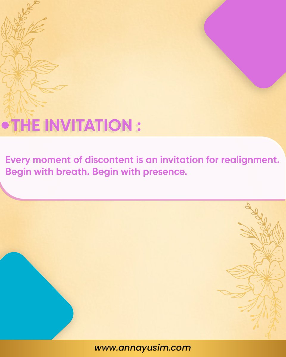 ✨ When the Soul Speaks… Do You Listen? ✨ 

We often think discomfort is a problem to solve.
But sometimes, it’s a whisper from the soul.