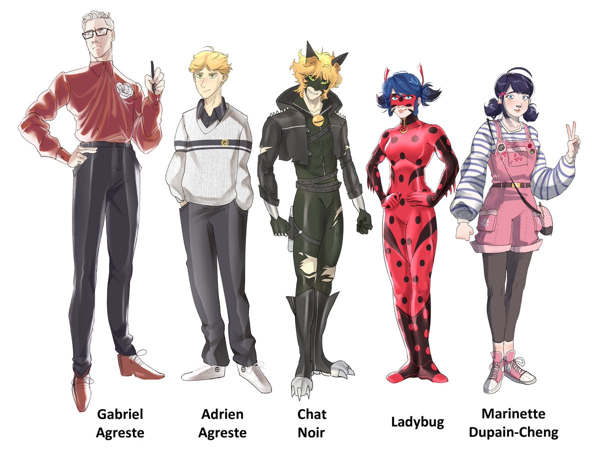 All my #miraculous redesigns so far hehe.
#mlbtwt #mlbfanart
