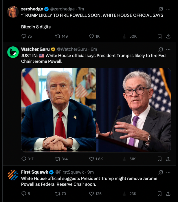 chickengenius's tweet photo. Tracking the timeline of Powell's tenure ending.

It's all about signaling, always.

Powell has achieved the near-impossible: a soft economic landing. This marks the ideal moment for his exit.

Pump will be glorious. https://t.co/S5ZeAgWjht