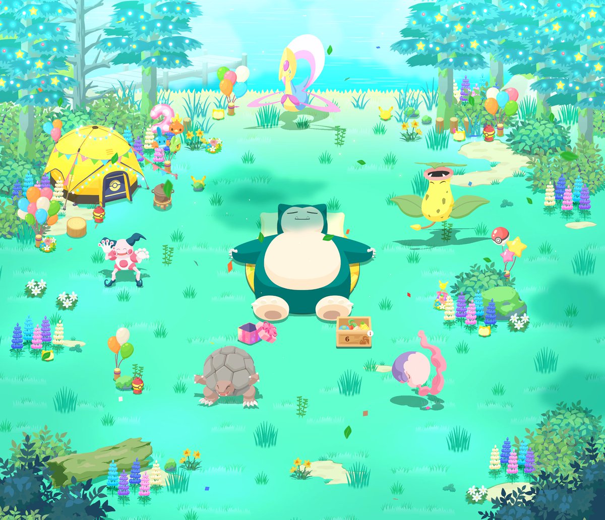 limucas's tweet image. Aproveitando o skill boost do evento com a Cresselia #PokemonSleep2nd! #PokemonSleep