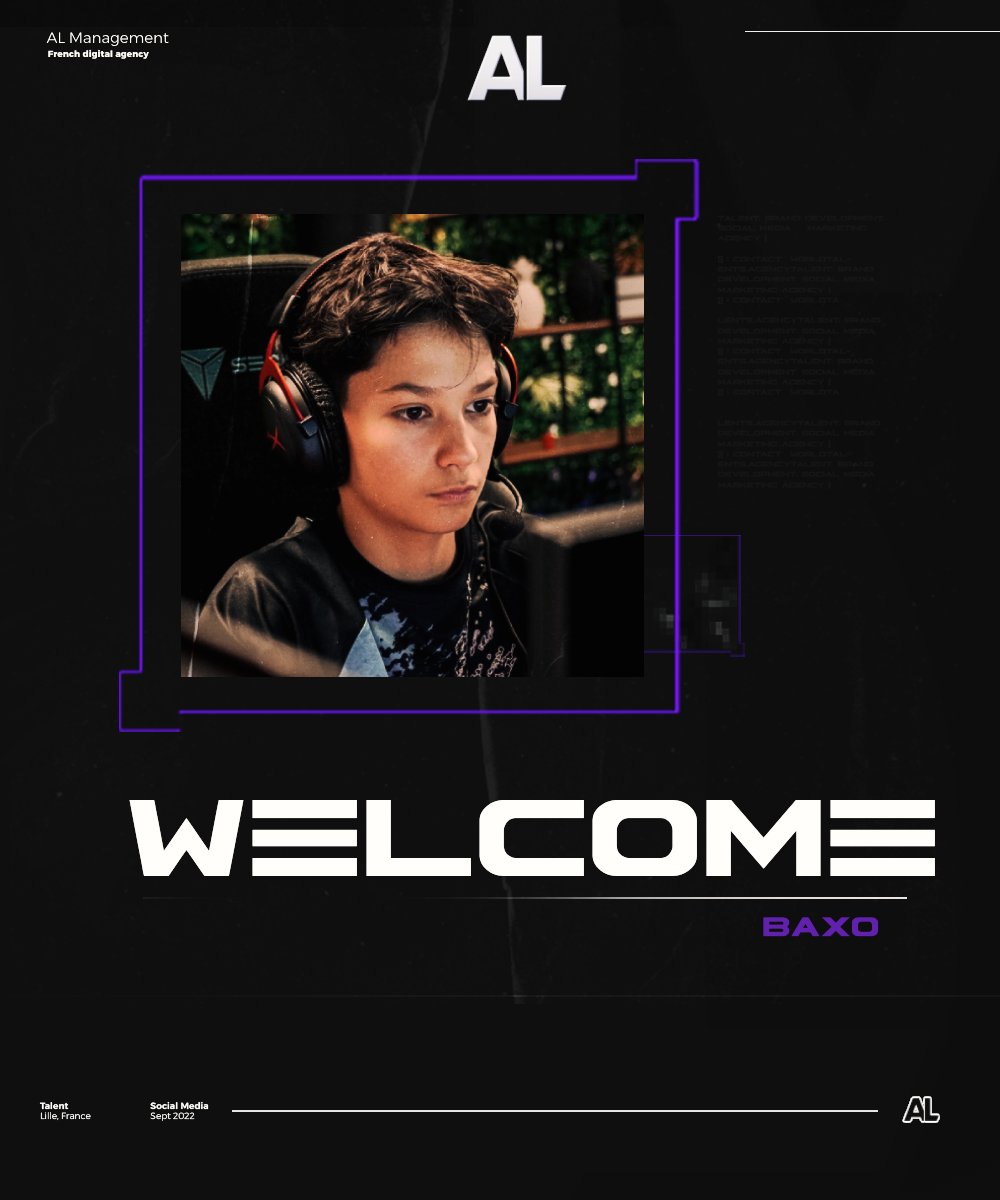 AL Management (@almanagementeu) on Twitter photo Young and talented, a new player joins us to continue his development 💜
Welcome <a href="/BAXOFNBR/">Wooka Baxo</a> to AL Management Young and talented, a new player joins us to continue his development 💜
Welcome <a href="/BAXOFNBR/">Wooka Baxo</a> to AL Management