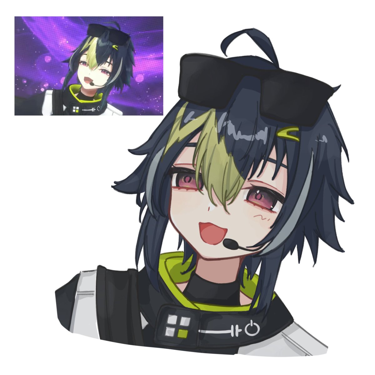 _nemoi3's tweet image. サングラス良い🕶️
 #絵ライぞ伊波