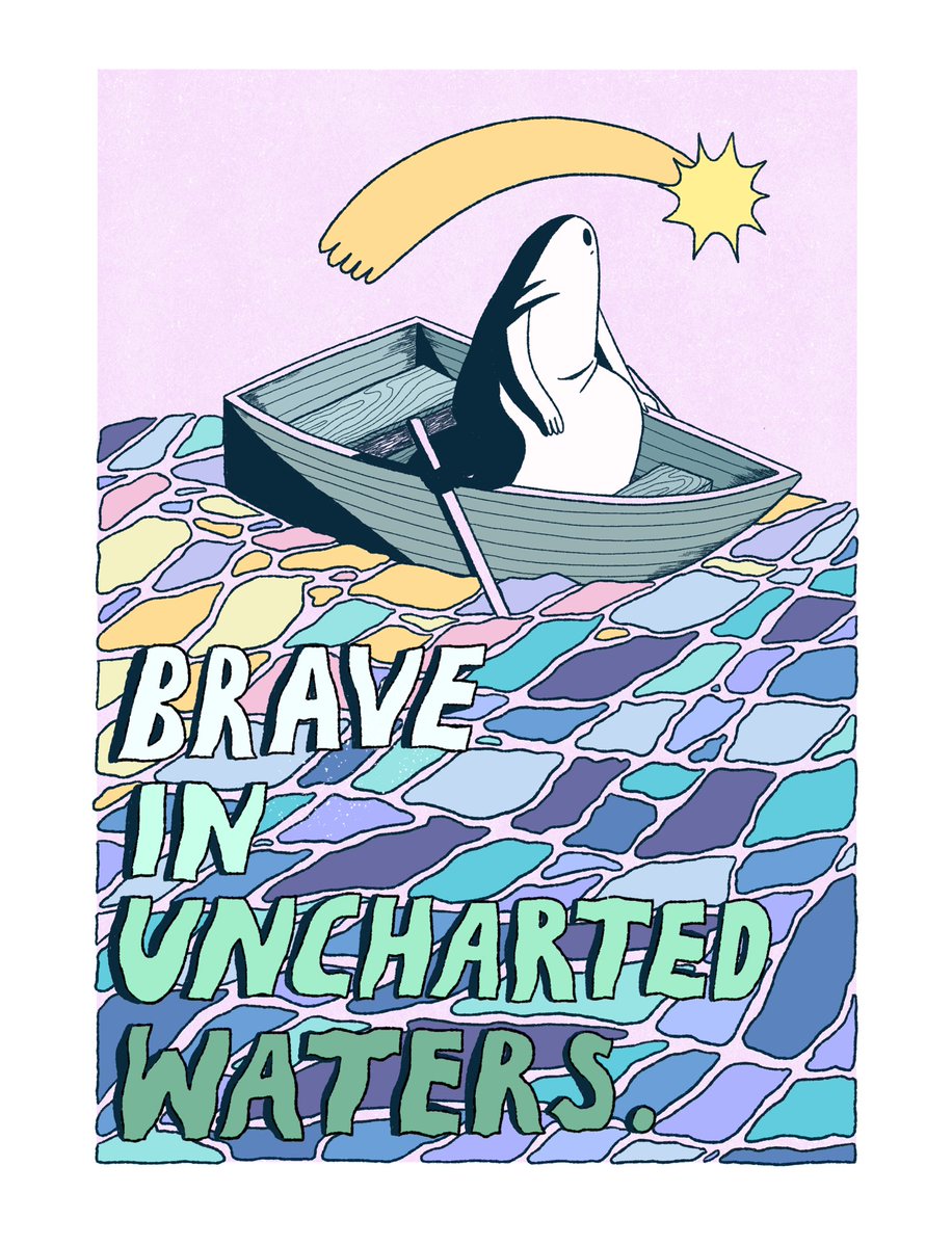 thesadghostclub's tweet image. Sad ghosts are actually the bravest people ever x
Ps this a print going out to patrons next month! Patreon.com/thesadghostclub