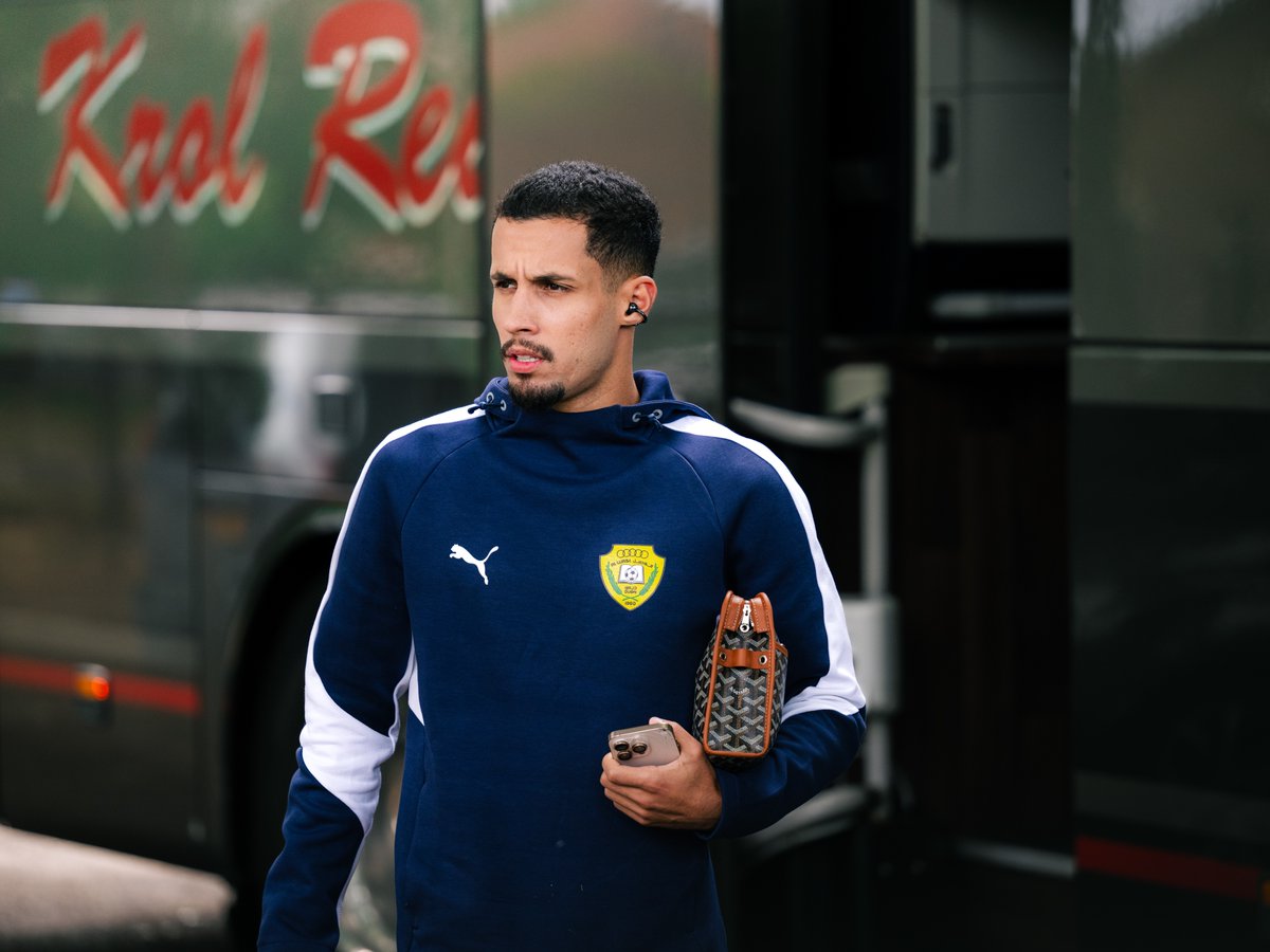 AlWaslSC's tweet image. مقتطفات من وصول الفريق لملعب المباراة 📸