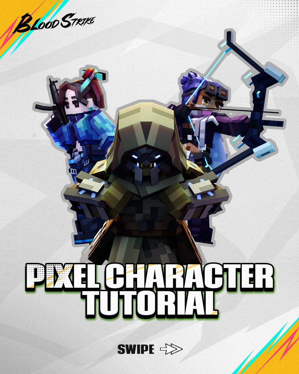 bloodstrike_EN's tweet photo. How to make your own Pixel Character
#BloodStrike #BlockStrike #BS https://t.co/obvdawIWg6