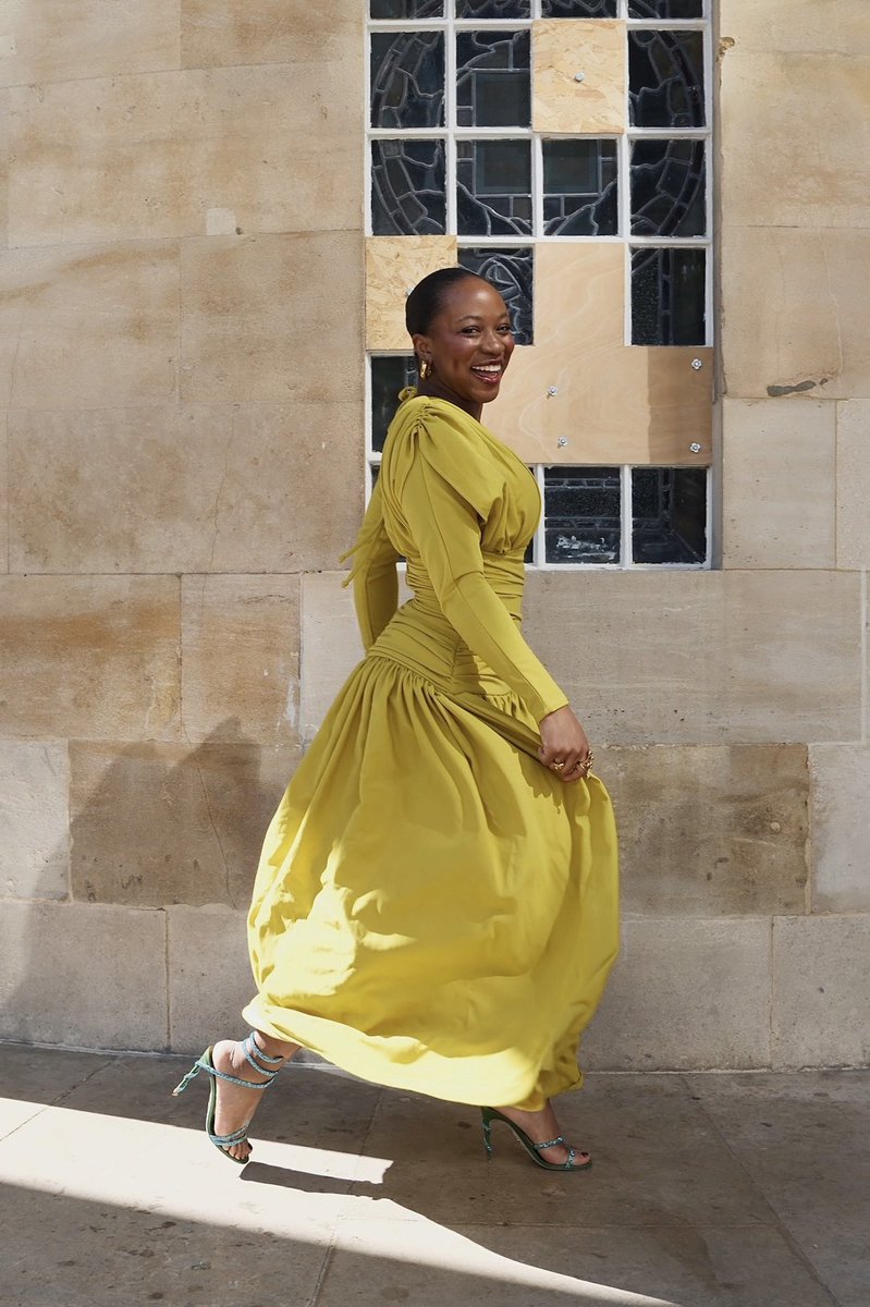 Is it really summer if you’re not in Rendoll 😍 Olamide in our ISSA Dress ☀️💛☀️