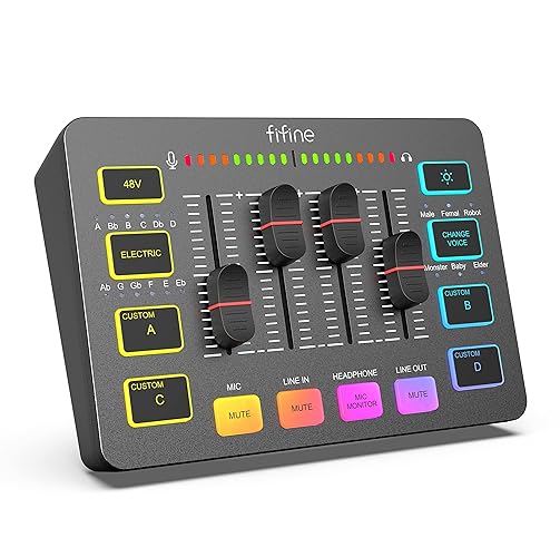 An item on my Throne wishlist just got fully funded: FIFINE Gaming Audio Mixer for Streaming, RGB PC Audio Interface, DJ Mixer with XLR Microphone Interface Volume Fader Individual Channel Design, Customized Soun. Thank you! throne.com/shii_hiromata #Wishlist #Throne