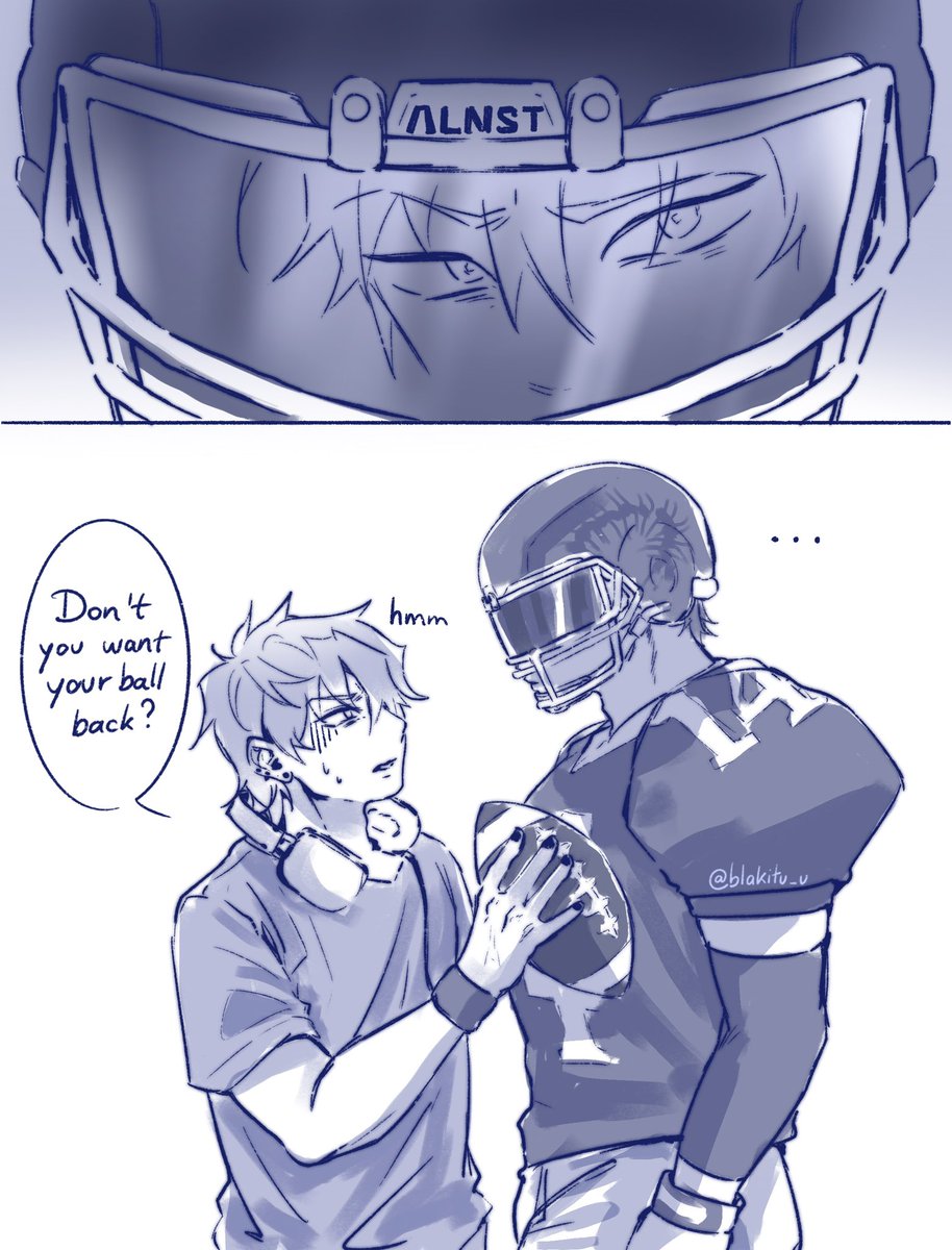 Blakitu_u's tweet image. College AU 🏈🦅
#ALNST #ivantill #ivti