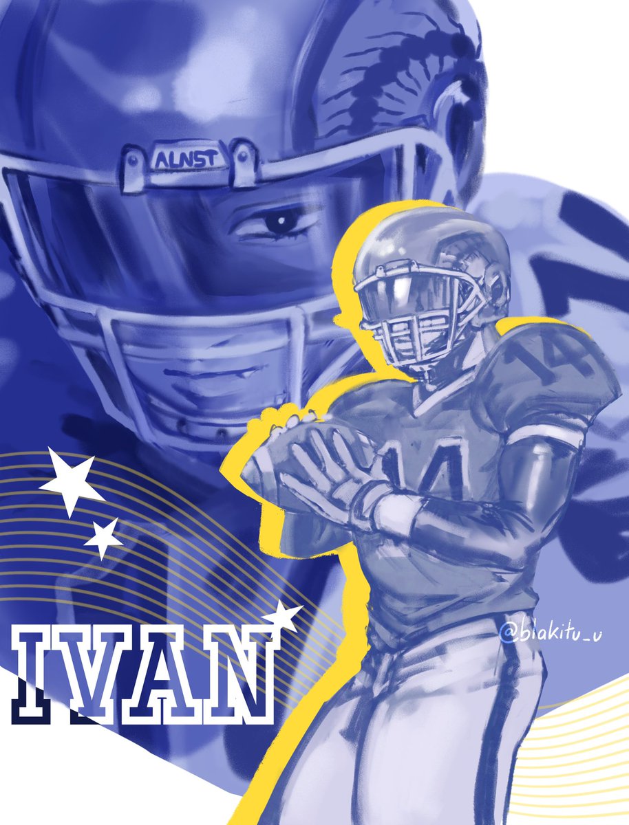 Blakitu_u's tweet image. College AU 🏈🦅
#ALNST #ivantill #ivti