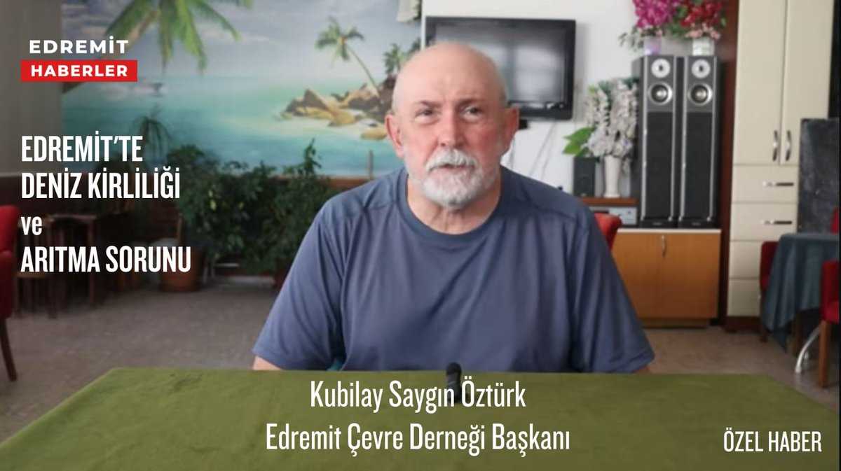 ÖZEL HABER - Edremit Haberler
Edremit Körfezi'nde yıllardır gündemden düşmeyen DENİZ KİRLİLİĞİ ve YETERSİZ ARITMA ALTYAPISI, bölge halkının sağlığını ve doğayı tehdit etmeye devam ediyor. Bu önemli çevre sorunlarını konuşmak üzere, Edremit Çevre Derneği Başkanı Kubilay Saygın